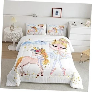 Ballet Comforter Set for Girls Princess Bedroom Decor Twin Multi 23 - Picture 1 of 7