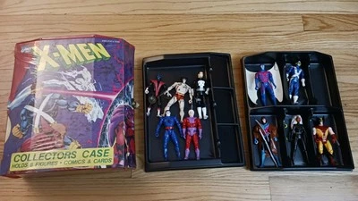 Vintage Toybiz Marvel Xmen Collector's Case - 10 Figures Wolverine Gumbit Storm - Image 1 of 4