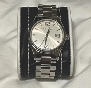 Hamilton Jazzmaster White Women's Watch with Stainless Steel Band -H32351 - Picture 1 of 5