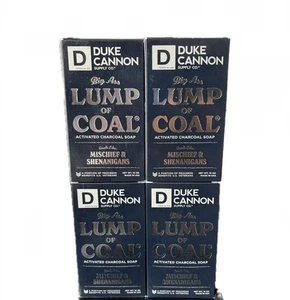 4 Duke Cannon Supply Co. Big Ass grumo di carbone sapone carbone attivo 10 once ea. - Foto 1 di 5