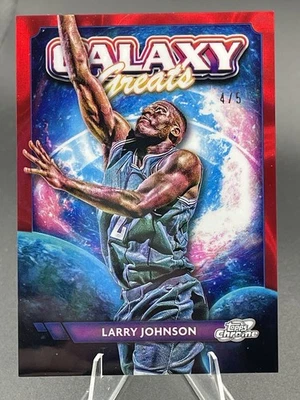 2024 Topps Chrome Galaxy Greats Larry Johnson Red Refractor /5 #GG-3 1:7,698 SSP - Image 1 of 4