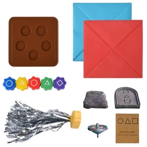 Korean Folk Game Set Gonggi Game Biseokchigi Paeng-y Jebi Kicks DDAKJI Game Set - Picture 1 of 6