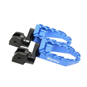 Laser 1.5 inch Lower Blue Front Large Foot Pegs For Aprilia RS 660 21 22 23 24 - Picture 1 of 9