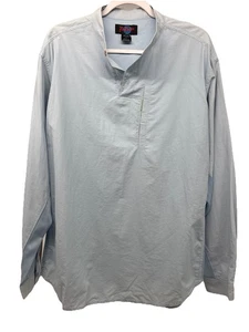 Rail Riders Shirt Nylon Hiking Long Sleeve Button Up Blue Mens Large - Picture 1 of 7