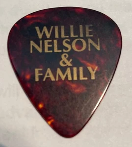 Vintage WILLIE NELSON & FAMILY Concert Tour GUITAR PICK - Picture 1 of 2