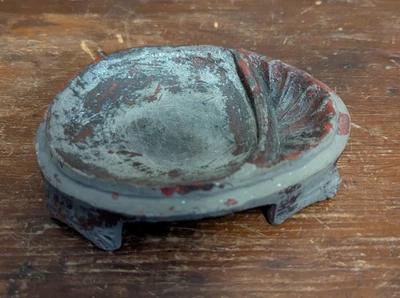 Ancient China Chinese Pottery Footed Paint Pot - Image 1 of 4