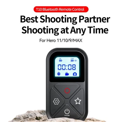 Bluetooth Remote Controller With Cable For GoPro hero 10 9 8 Max Camera Phone - Image 1 of 4