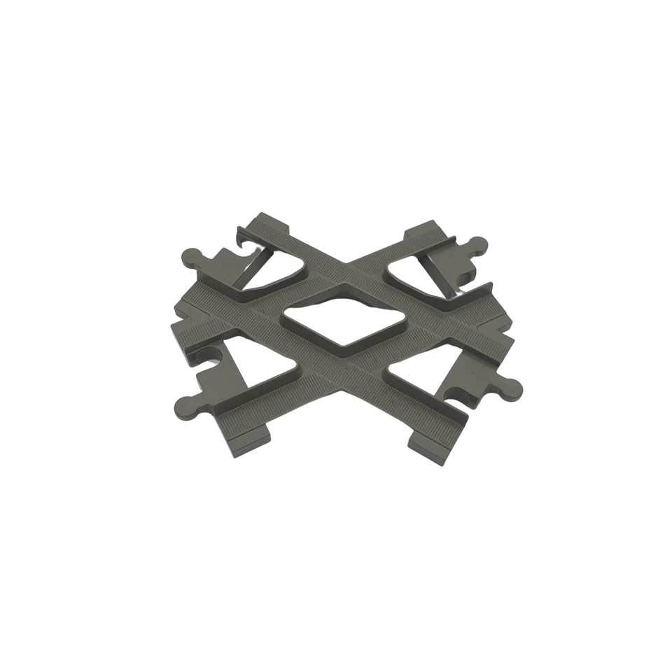 Lego® train Duplo GRIS FONCÉ chemin de fer passage à niveau de la voie ferrée - Photo 1/1