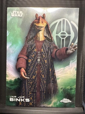 2025 Topps Chrome Star Wars JAR JAR BINKS #63 - Image 1 of 2