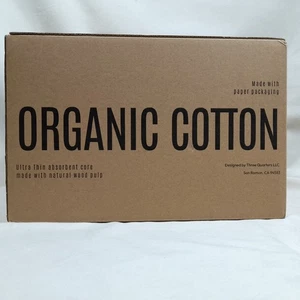 Sellado`~ Almohadillas para pasar la noche extra largas de algodón orgánico con alas un total de 60 almohadillas. - Imagen 1 de 5
