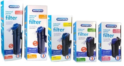 Interpet Aquarium Filter Internal Fish Tank Power Filtration Mini PF 1 2 3 4 - Image 1 of 2