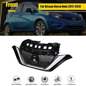 Suitable For Nissan Versa Note 2017-19 Front Bumper Upper Grille Plastic Black - Picture 1 of 10