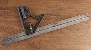 Vintage STANLEY Carpenters COMBINATION SQUARE NO. 122 USA - Bild 1 von 10