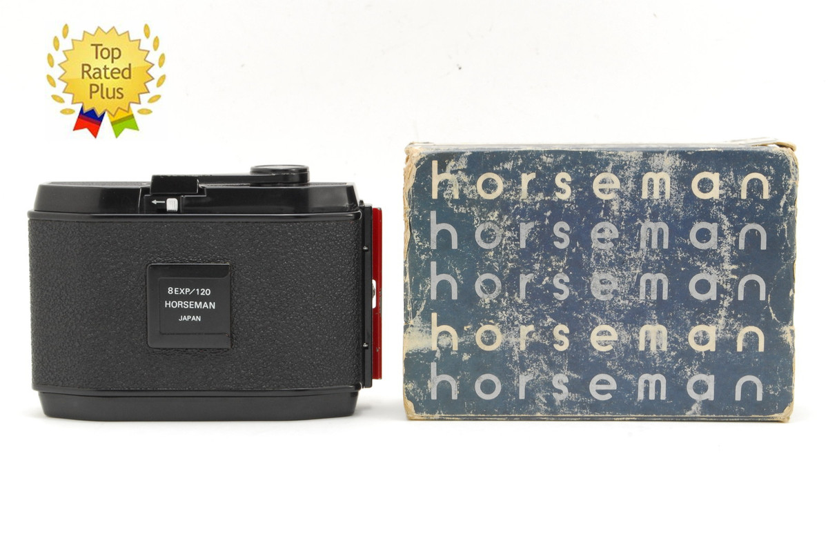 フィルムカメラ Horseman 8EXP 6x9 120 Roll Film Back Horseman 6x9 120 8 Exposure Roll Film Holder -New Seals- [EXC]