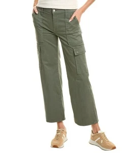 Hudson Rosalie High Rise Wide Leg Cargo Jeans Army Green Khaki Size 27 NWT - Picture 1 of 13