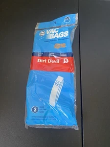 VacBagsUSA® Ersatz Dirt Devil Typ D Staubsaugerbeutel 3er Pack Beutel Neu - Bild 1 von 5