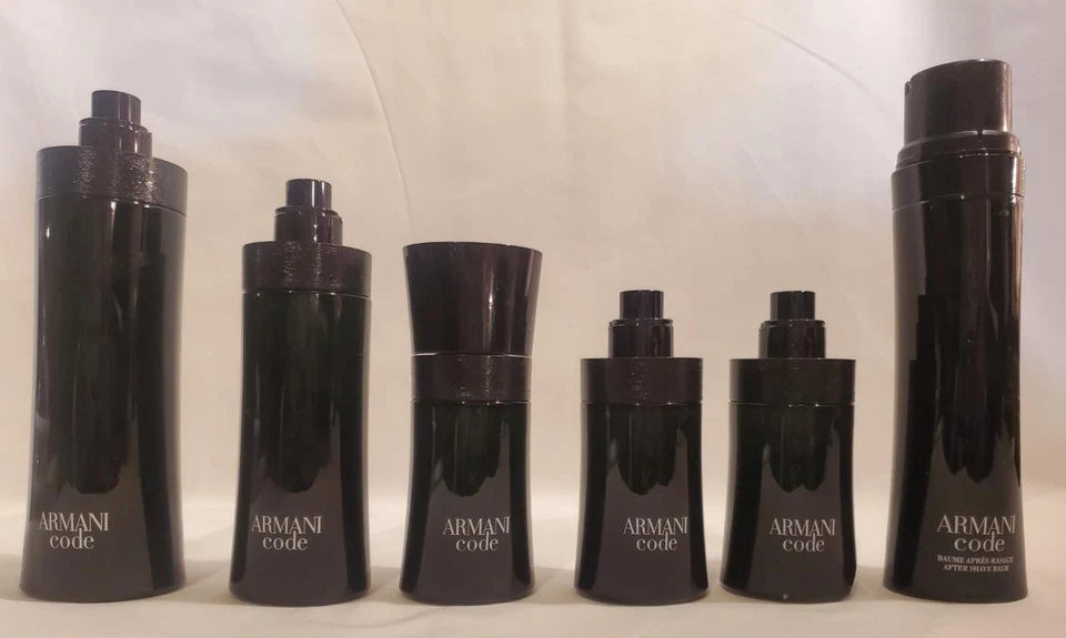 6 colonia ARMANI CODE Pour Homme EDT 125 ml + 75 ml + 50 ml + BÁLSAMO PARA DESPUÉS DEL AFEITADO 3,4 oz 100 ml Foto 1 de 1