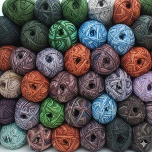 Sockenwolle Strumpfwolle Color 4-fach   10x100gr bunt sortiert  Aktionspaket - Bild 1 von 3