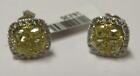 Last Call15000 Important 18Kt Gold Lrg Fancy Yellow Diamond Stud Earrings