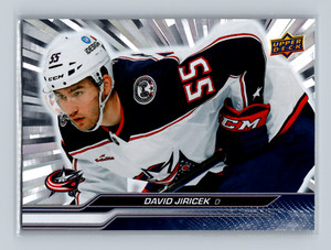 2023-24 Upper Deck Series 1 Outburst David Jiricek #53 Columbus Blue Jackets