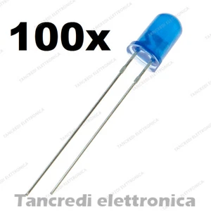 100x blaue LED 5mm blue (Arduino-kompatibel) - Bild 1 von 1