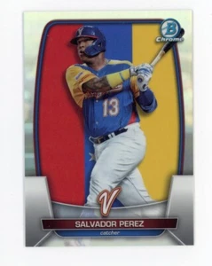 2023 Bowman Chrome Salvador Perez WBC-92 RARE REFRACTOR #/499 Venezuela - Bild 1 von 2