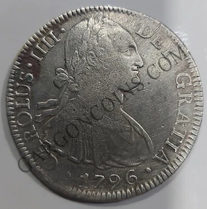 Carlos IV 8 Reales 1796 Mexico FM EBC - Imagen 1 de 2