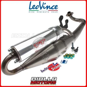 4060 MARMITTA SCARICO LEOVINCE GILERA STALKER 50 - HAND MADE TT ALUMINUM 2T - Foto 1 di 5
