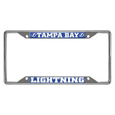 25114 FANMATS NHL Tampa Bay Lightning 6.25"x12.25" Blue License Plate Frame