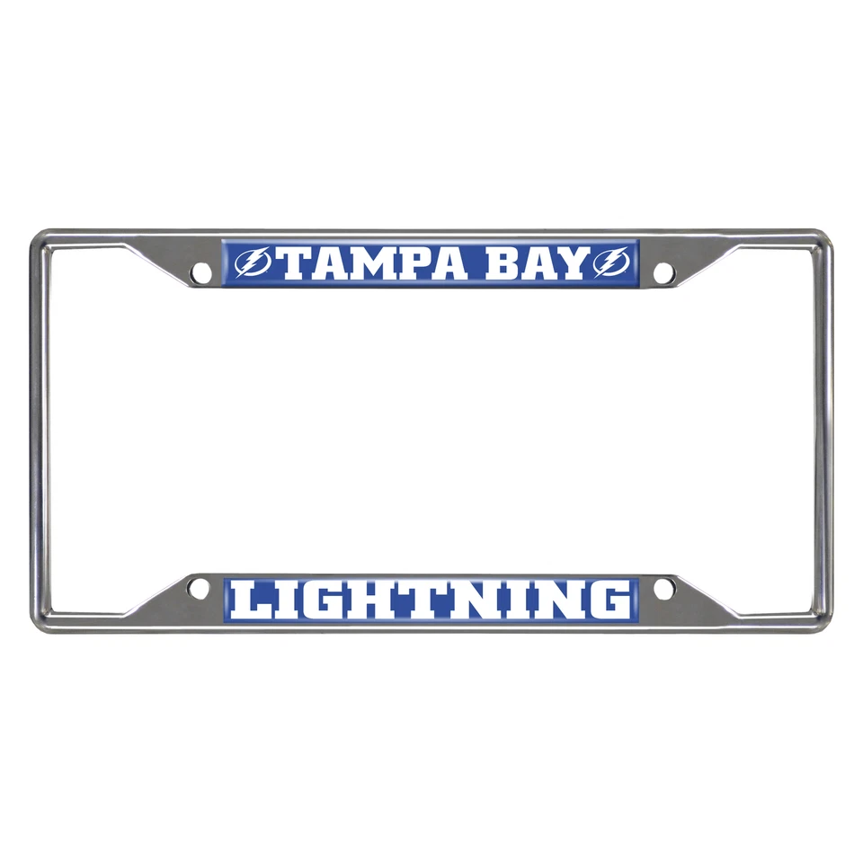25114 FANMATS NHL Tampa Bay Lightning 6.25"x12.25" Blue License Plate Frame