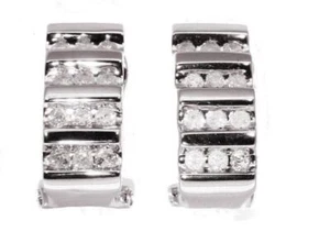 0.50ct Diamond Earrings in 9K White Gold - Picture 1 of 8