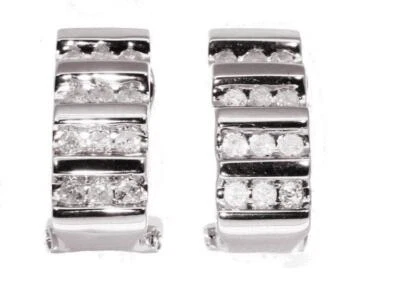 0.50ct Diamond Earrings in 9K White Gold - Image 1 of 4