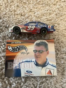 1999 Jeff Burton Mattel #99 Citgo 1:64 NASCAR Hot Wheels Ford Taurus Loose - Picture 1 of 3
