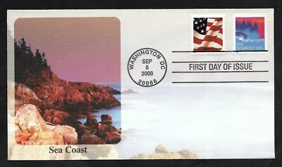 #4348 (5c) Sea Coast Nonprofit Coil - Fleetwood FDC +#3620 - Image 1 of 2