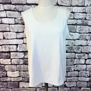 Camiseta sin mangas Chico's marfil talla XL nailon y spandex - Imagen 1 de 8