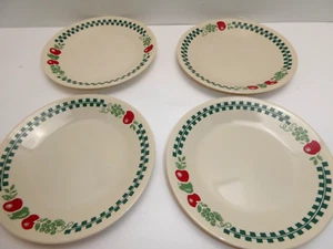 4 Corelle Farm Fresh Homemade 6-3/4" Bread Dessert Plates Corning - Picture 1 of 8