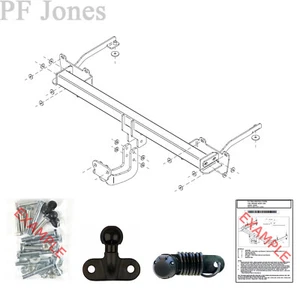 Tow-Trust Towbar for Fiat Doblo Cargo Van 2010-2022 - Flange Tow Bar - Picture 1 of 5