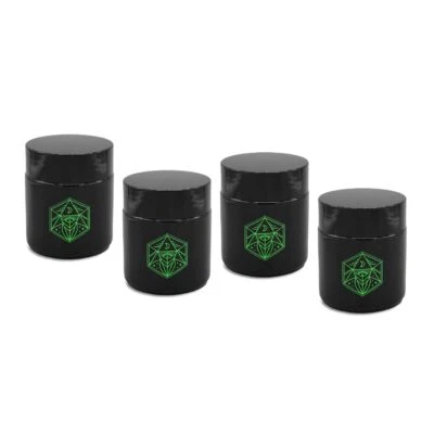 Tarro y tapa de almacenamiento de vidrio pequeño - Protección UV para hierbas, especias y cosméticos Foto 1 de 4