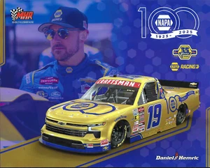 2025 DANIEL HEMRIC “NAPA 100 YEARS” #19 NASCAR CRAFTSMAN TRUCK POSTCARD - Picture 1 of 2