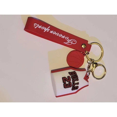 NBA 3D KEY CHAIN Michael Jordan Chicago Bulls Jersey 23 Cover