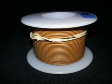 24 AWG Solid Kynar Wire UL1423  Brown 100 ft  Spool