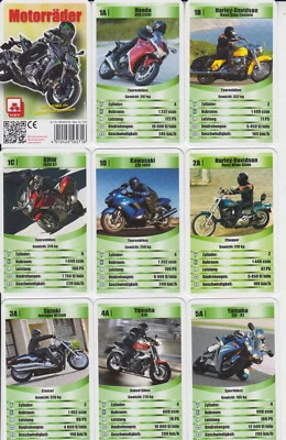 Motorcycle Quartet, Cards Like New, No. 1243, Nuremberg from 2015 + Original Packaging, Post € 1.80 - Image 1 of 2