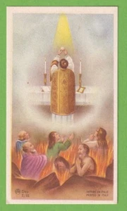 santino holy card image pieuse Heiligenbildchen Preghiera per le Anime Purganti - Picture 1 of 1
