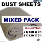 5  PACK DECORATING DUST SHEET PACK 3 X 12ft X 9Fft+ 2 x STAIRWAY 24ft x 3ft