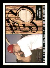 2003 Bowman Heritage Diamond Cuts Relic #DC-SR1 Scott Rolen Cardinals Bat a