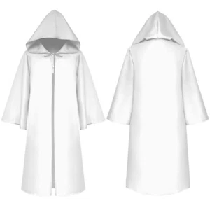 Kids Unisex Cape Halloween Robe Long Sleeve Hooded Cloak Medieval Outerwear - Picture 1 of 72