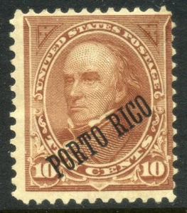 Puerto Rico Scott 214 10c Webster 1899 Issue MOG 4F24 40 - Picture 1 of 2