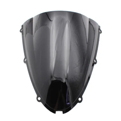 Black Windscreen for 2006 2007 Kawasaki ZX10R / 2005-2008 Ninja ZX6R Windshield - Imagem 1 de 3