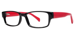 MODERN OPTICAL CHILL UNISEX PLASTIC EYEGLASSES 51-17-140 BLK/RED W/ SOFT CASE - Picture 1 of 1