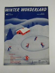 Partitura vintage 1934 - Winter Wonderland - BVC - Dick Smith y Felix Bernard - Imagen 1 de 4